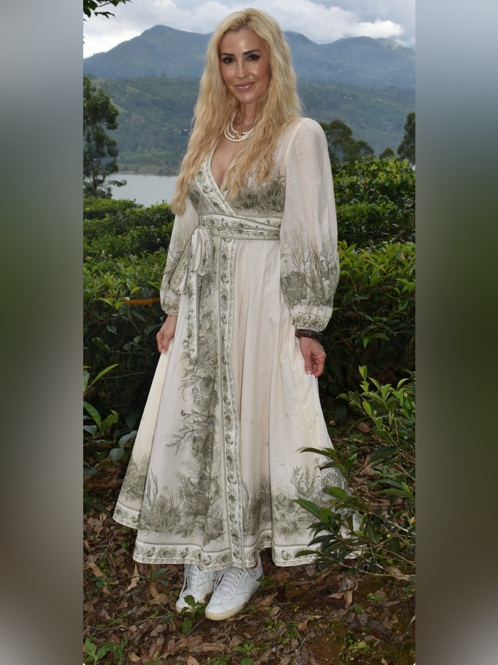 ZIMMERMANN
Wanderlust belted printed cotton-voile wrap midi dress